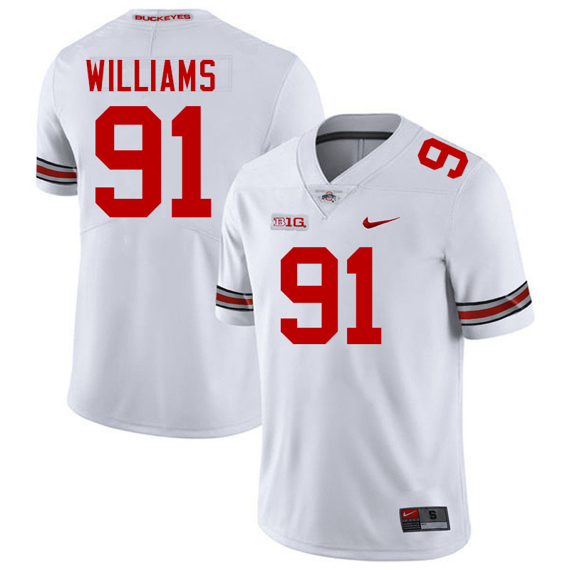 Tyleik Williams Ohio State Buckeyes Jersey College Football Uniforms-White